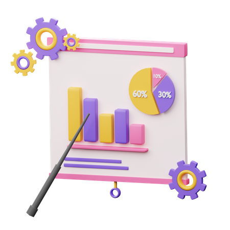 Project Data Analysis  3D Illustration