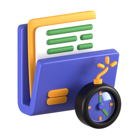 Project Deadline  3D Icon