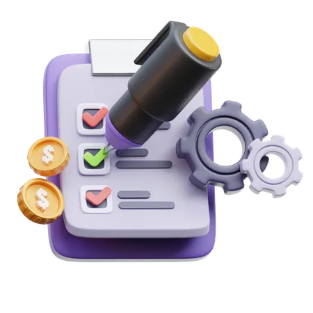 Project Management  3D Icon