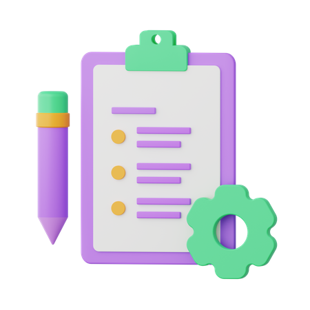 Project Management  3D Icon