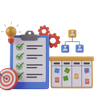 3d project management emoji