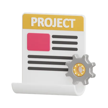 Project Management  3D Icon