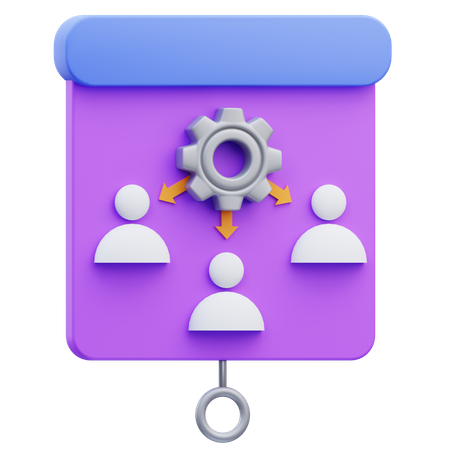 Project Management Presentation  3D Icon