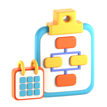 Project Planning  3D Icon