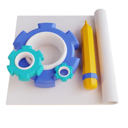 Project Planning  3D Icon