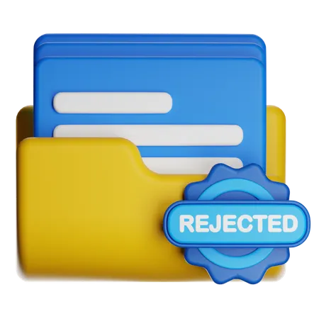 Project Rejected  3D Icon