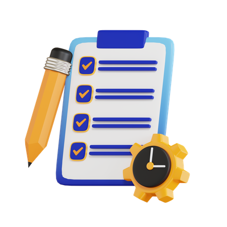 Project Task Management  3D Icon