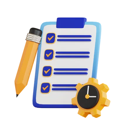 Project Task Management  3D Icon