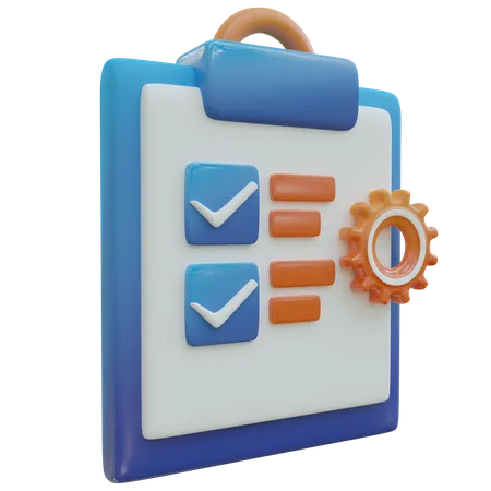 Project Task Management  3D Icon