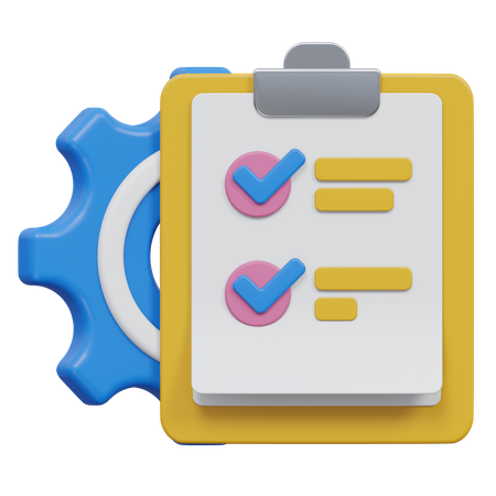 Project Task Management  3D Icon