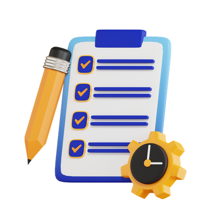 Project Task Management 3D Icon