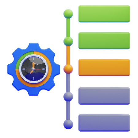 Project Timeline  3D Icon