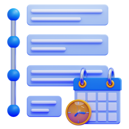 Project Timeline  3D Icon