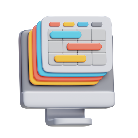 Project Timeline  3D Icon