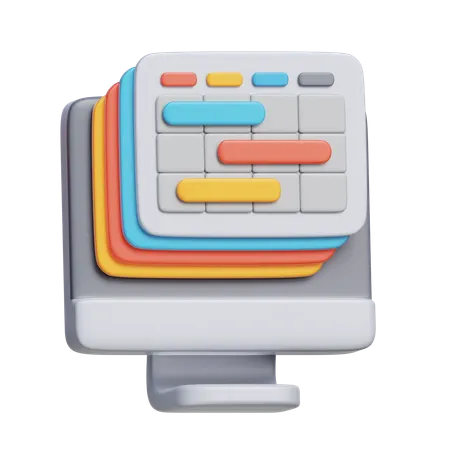 Project Timeline  3D Icon