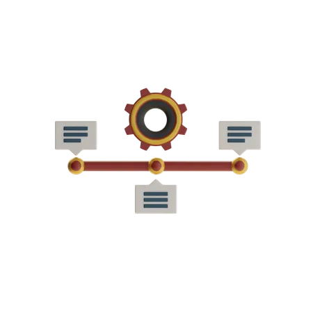 Project Timeline 3D Icon