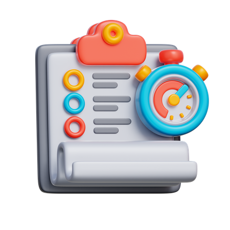 Project Timer  3D Icon