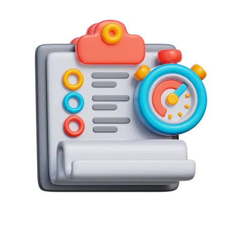 Project Timer  3D Icon