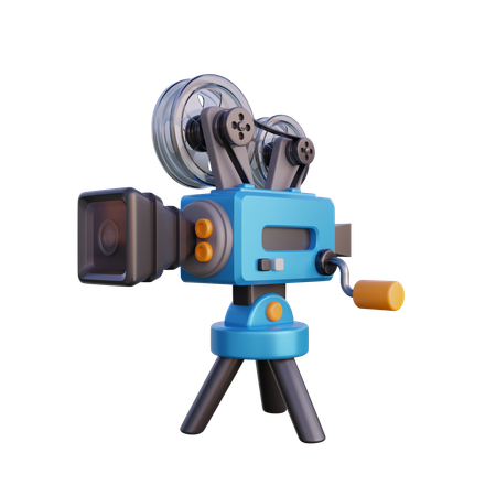 Projecteur de cinéma vintage  3D Icon