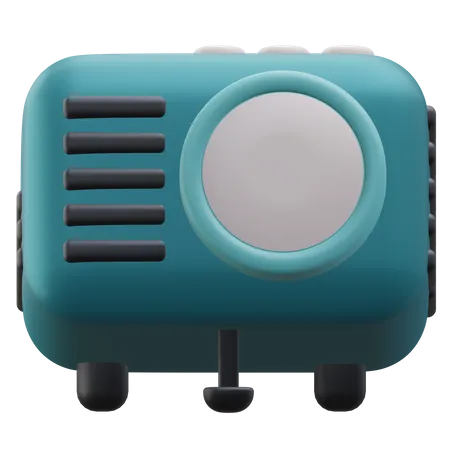Projector Education 3 D Icon Illustration With Transparent Background 3D Icon