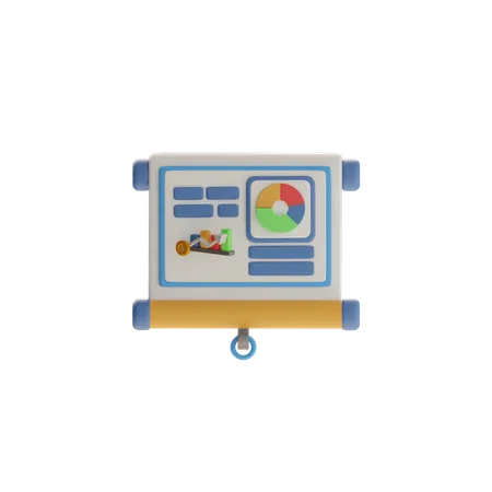 Projector Screen  3D Icon