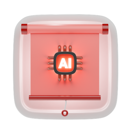 Projector Screen  3D Icon