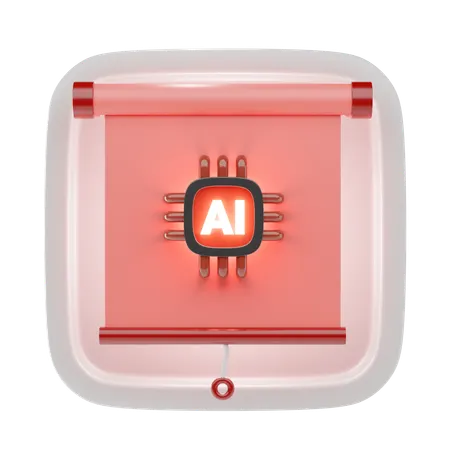 Projector Screen  3D Icon
