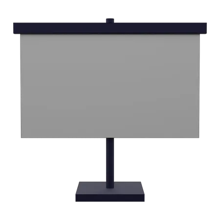 Projector Screen 3D Icon
