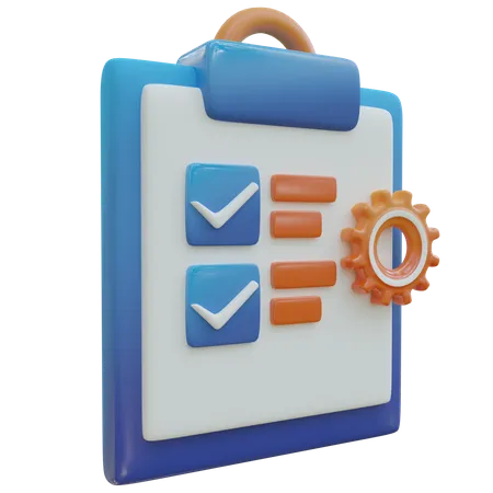 Projektaufgabenmanagement  3D Icon