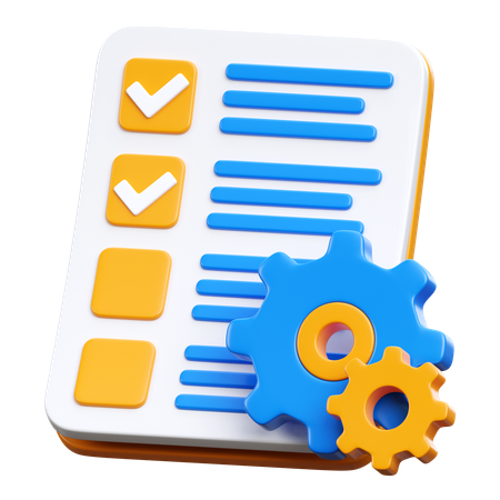 Projektmanagement  3D Icon