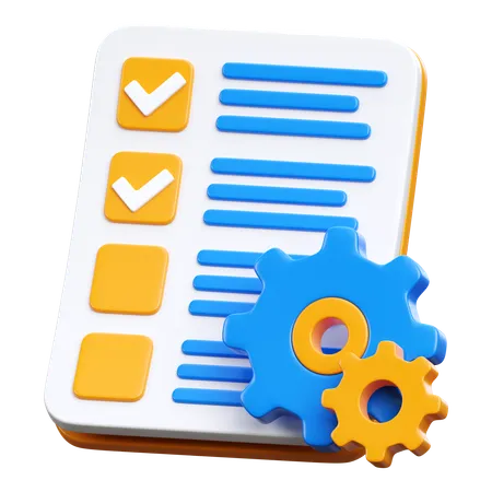 Projektmanagement  3D Icon