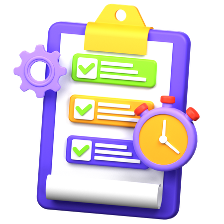 Projektmanagement  3D Icon