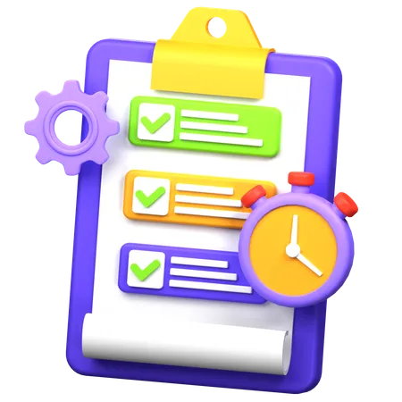 Projektmanagement  3D Icon