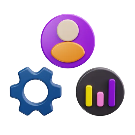 Projektmanagement  3D Icon