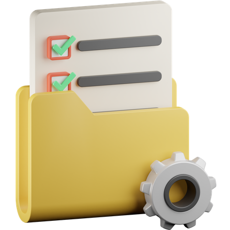 Projektmanagement  3D Icon