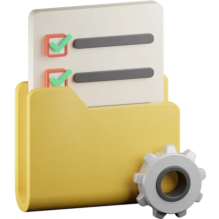 Projektmanagement  3D Icon