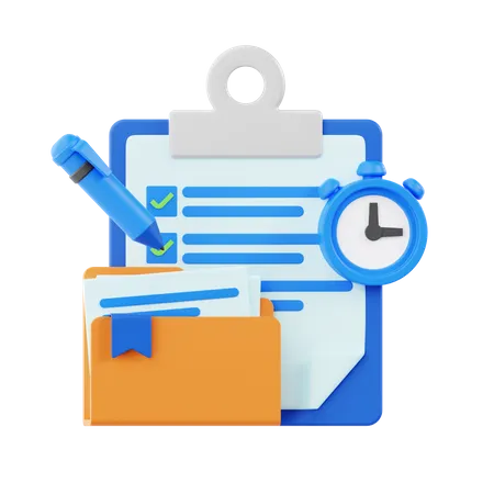 Projektmanagement  3D Icon