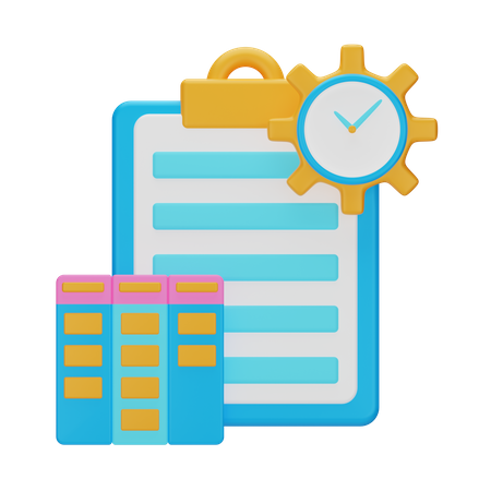 Projektmanagement  3D Icon