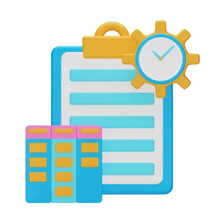 Projektmanagement  3D Icon