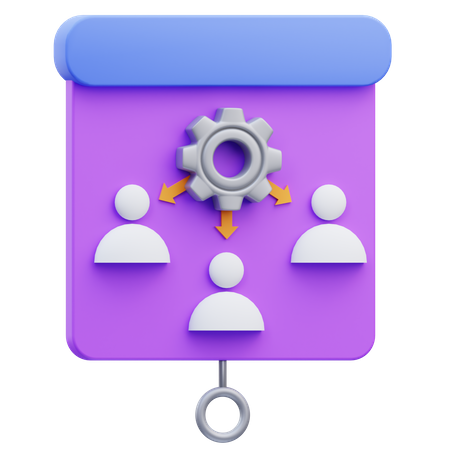 Projektmanagement-Präsentation  3D Icon