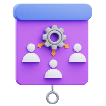 Projektmanagement-Präsentation  3D Icon