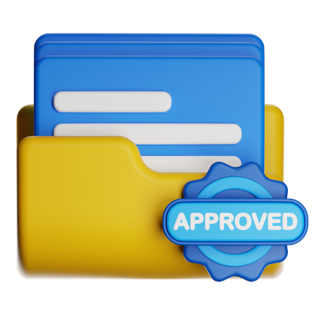 Projet approuvé  3D Icon