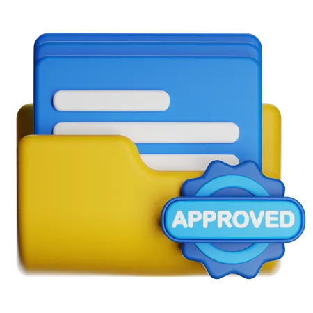 Projet approuvé  3D Icon