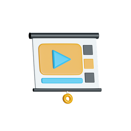 Projetor de vídeo  3D Icon