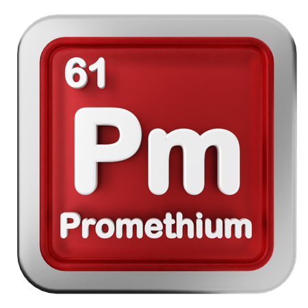 Promécio tabela periódica  3D Icon