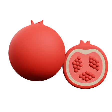 Promegranate 3D Illustration