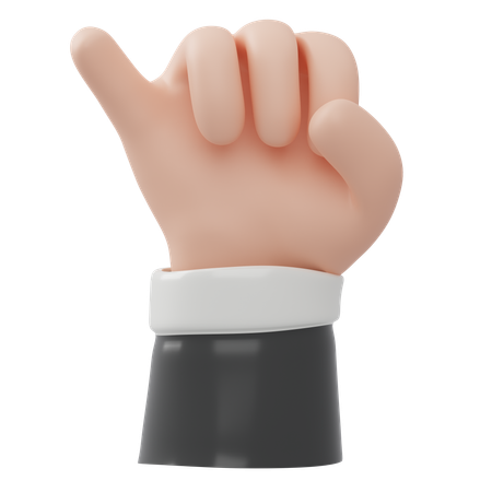 Gesto de mano de promesa  3D Icon