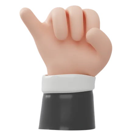 Gesto de mano de promesa  3D Icon