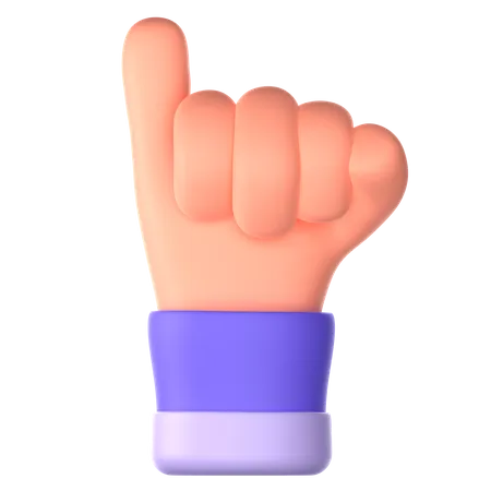 Gesto de mano de promesa  3D Icon