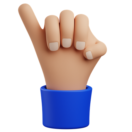 Gesto de mano de promesa  3D Icon